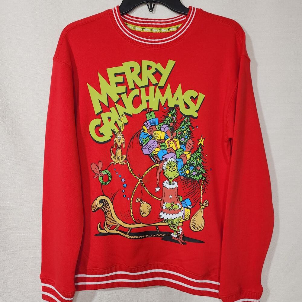 The Grinch Merry Christmas women small sweatshirt